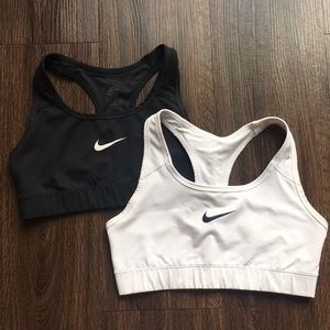 Nike dri-fit white sports bra